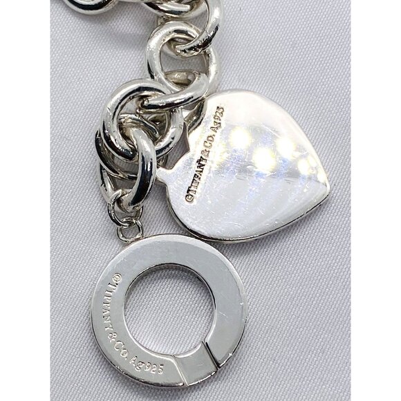 Tiffany & Co Return To Tiffany & Co 8" Inches Toggle  Heart Bracelet - Picture 8 of 11